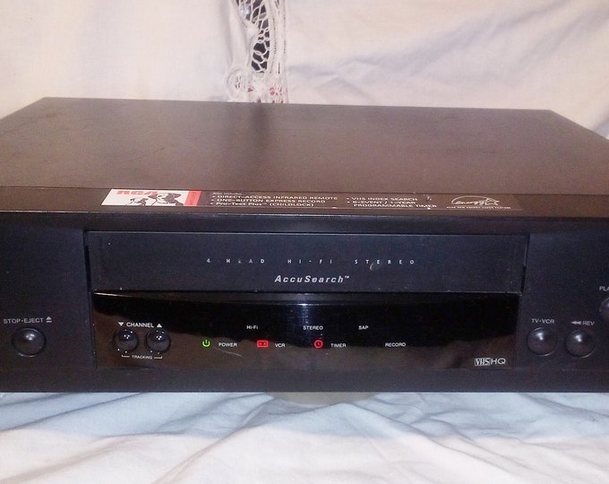 RCA 4 Head Hi Fi Stereo VCR With Remote Control Home Theatre VCR Plus