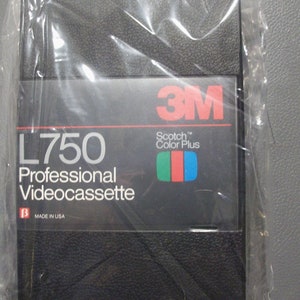 Scotch 3M Betamax L750 Professional Video Cassette Color Plus Vintage New Never Used
