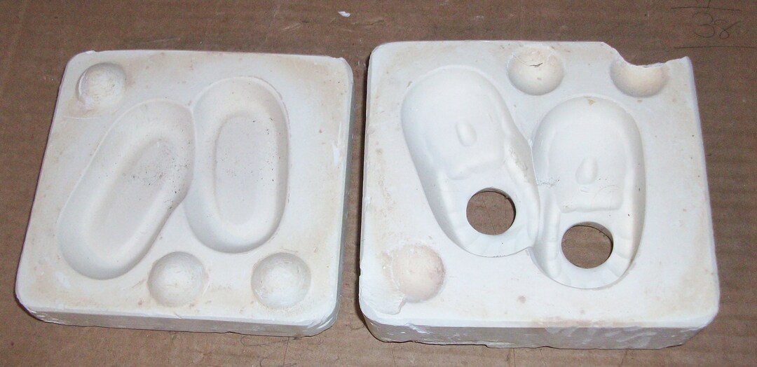 Vintage Ceramic Mold Baby Booties Booty's Etsy