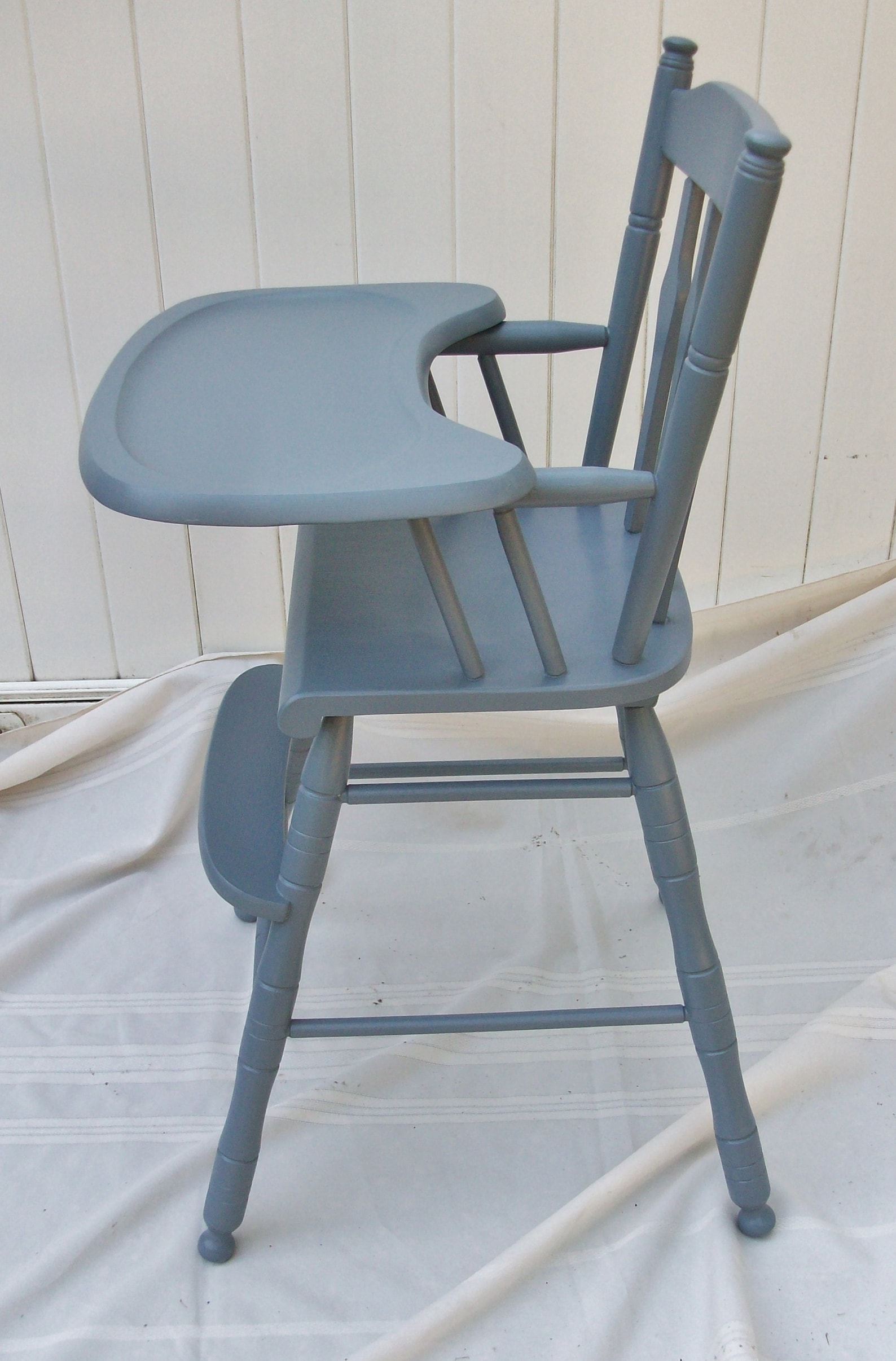 Refinished Vintage Antique Wooden High Chair Jenny Lind Etsy