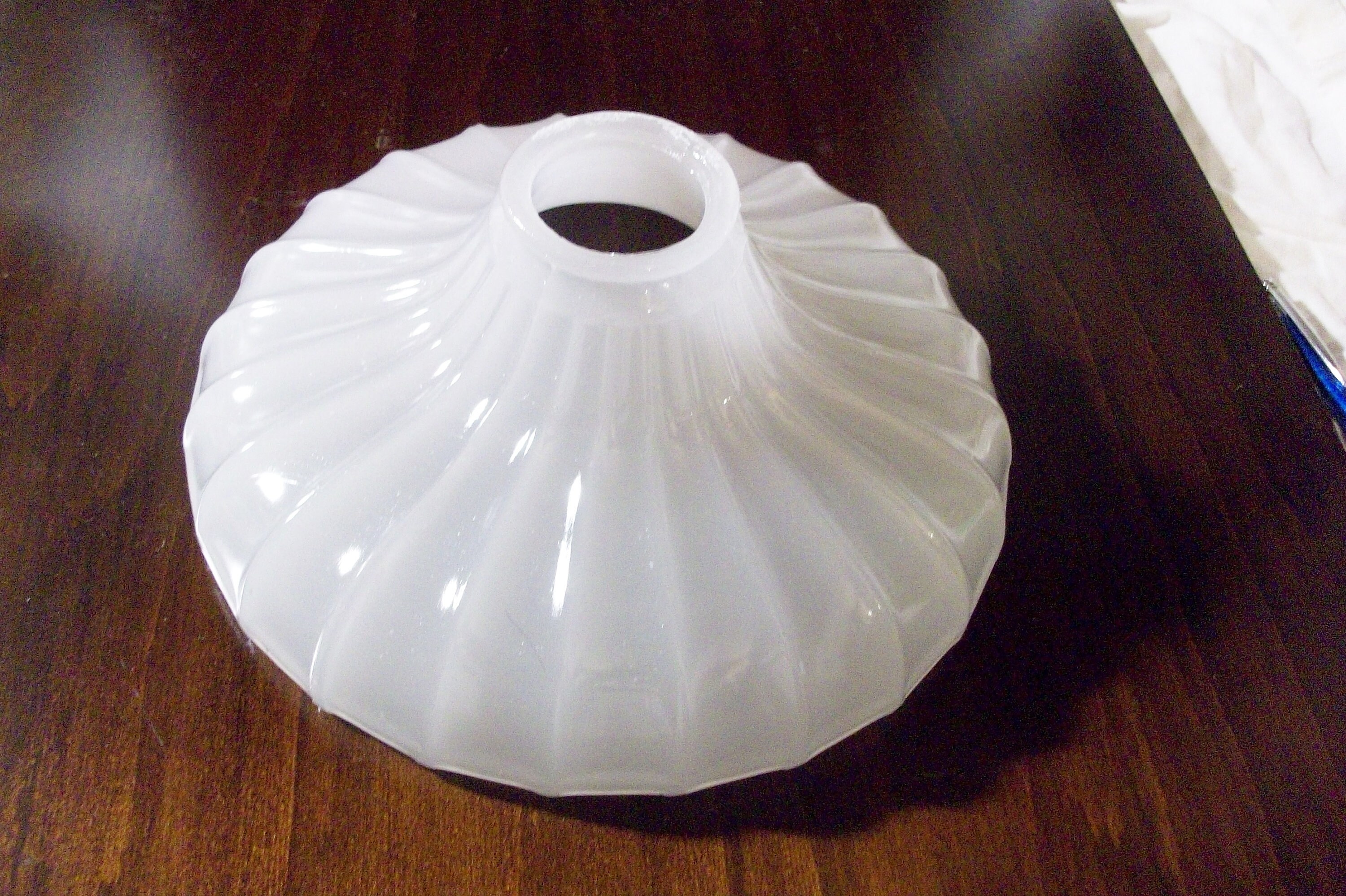 Antique Glass Lamp Shade White Victorian Style Etsy