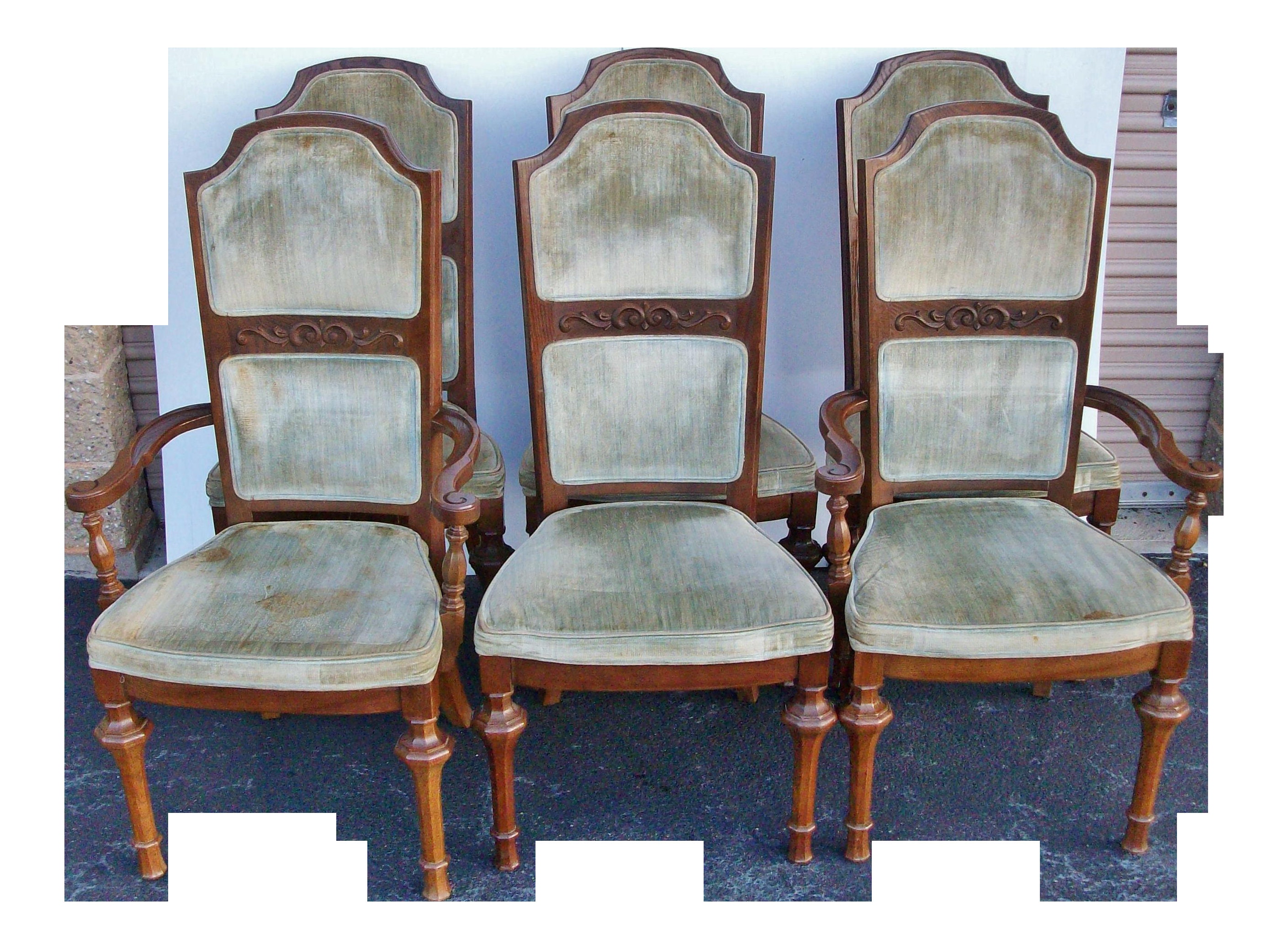 Vintage Stanley Furniture Set of 6 Dining Chairs 1970 s Etsy