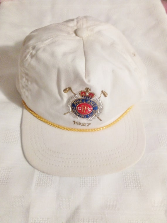 Pine Lakes Country Club 1927 White Golf Cap Hat