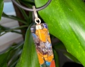 Bullet Clear Chakra Gemstone Pendant Necklace