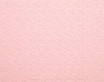 Pink and Gray Dot, FLANNEL fabric by the yard