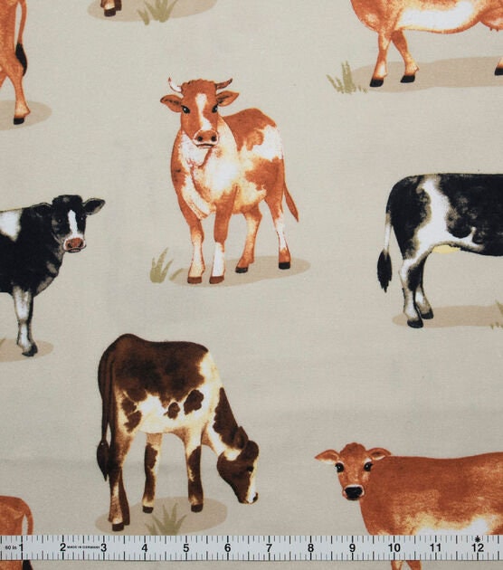 Hilda the Highland Cow Fabric