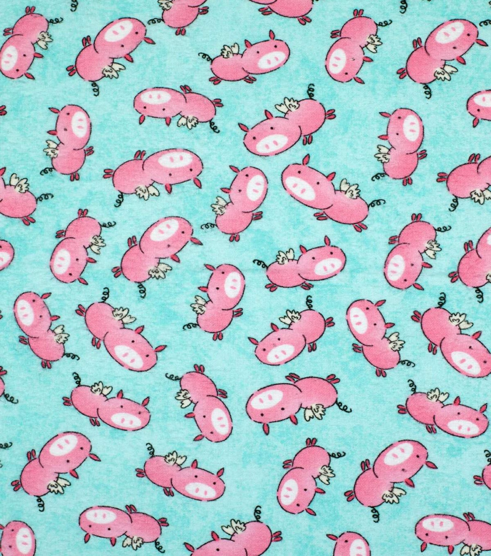 When Pigs Fly FLANNEL Fabric by the Yard Etsy