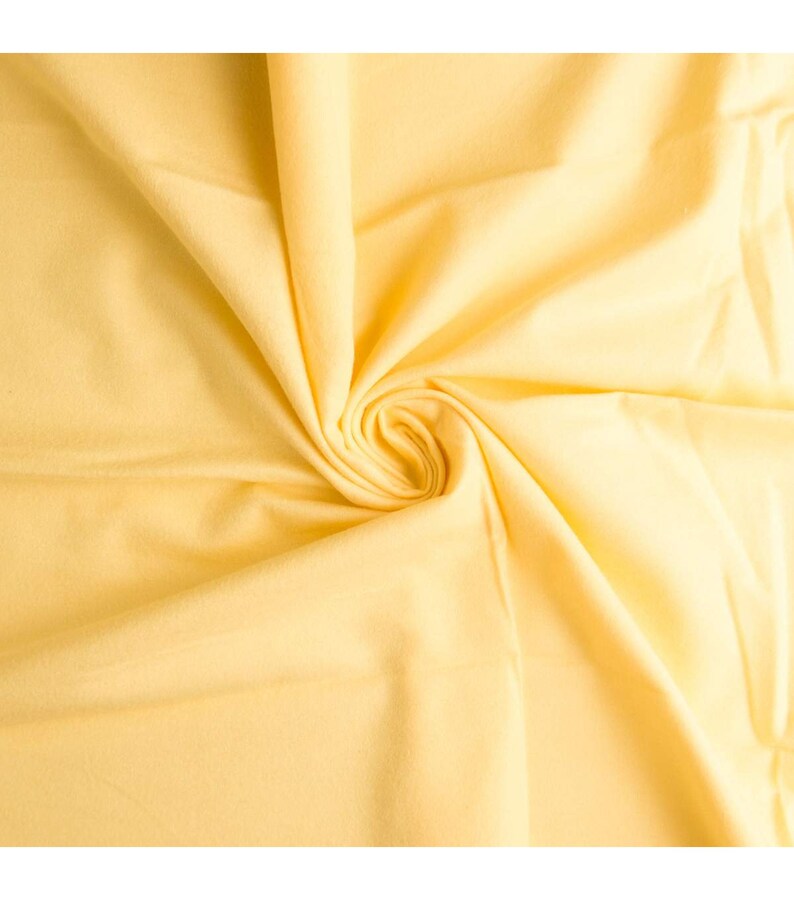Yellow Solid FLANNEL Fabric by the Yard Etsy UK