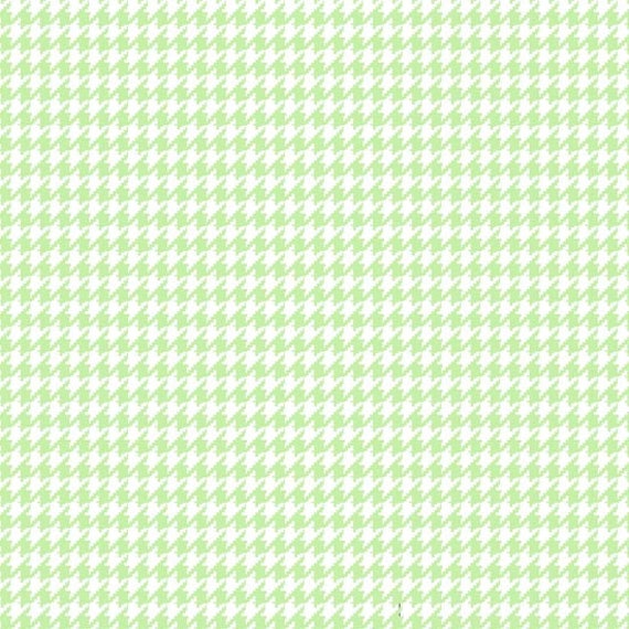 Houndstooth Light Green FLANNEL Fabric by the Yard Etsy