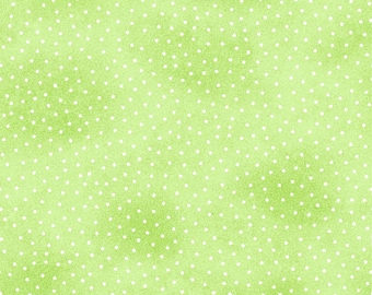 Tonal Small Dot Green, FLANNEL fabric by the yard