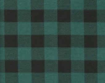 Buffalo Plaid Forest, FLANNEL fabric by the yard