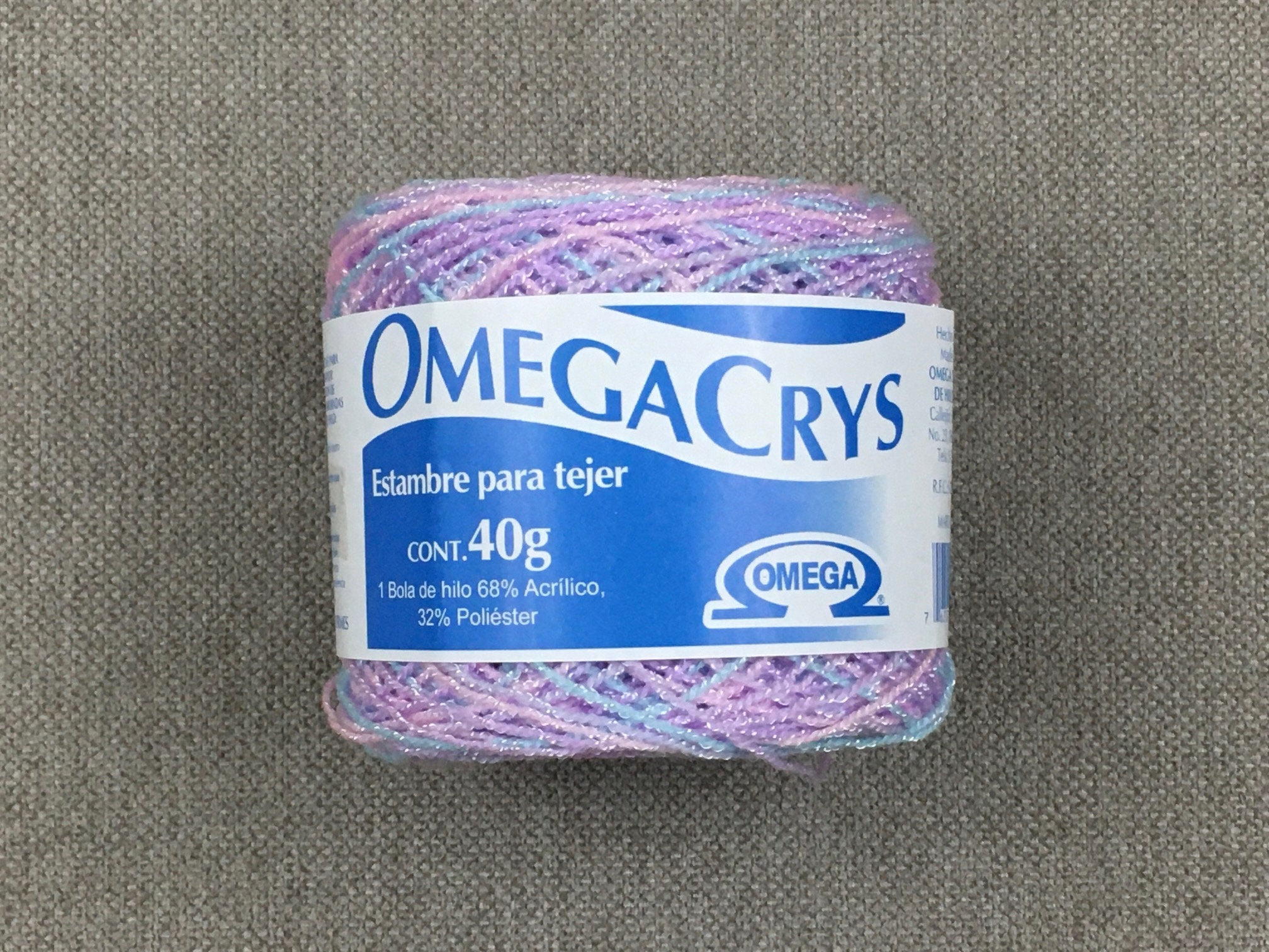 Hilo Omega Crystal Omegacrys 100gr. Crystal Thread Various Colors Set 1 