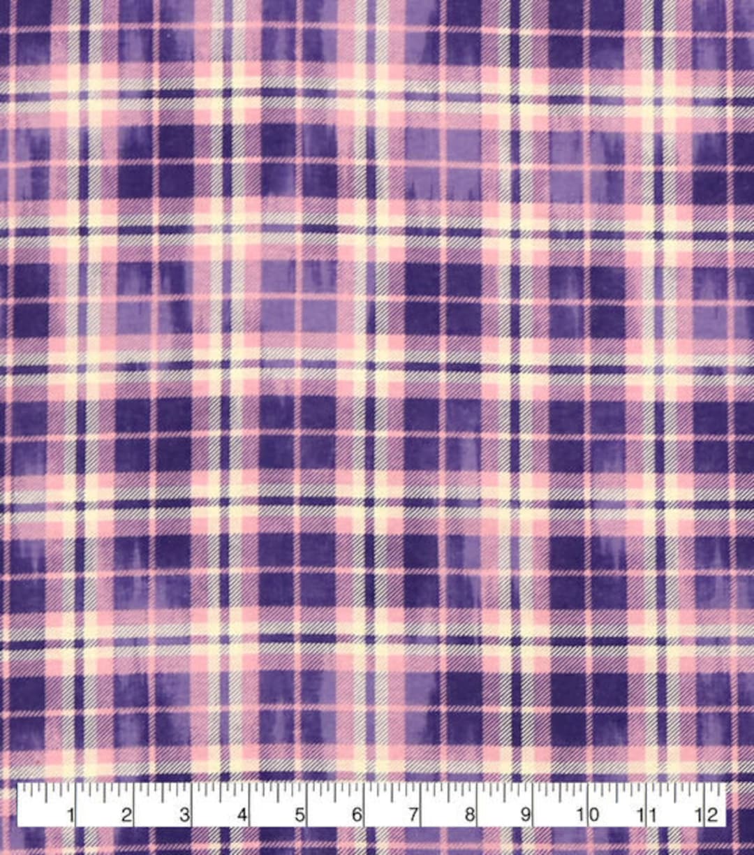 Pink and Purple Tartan Plaid, FLANNEL Fabric by the Yard - Etsy