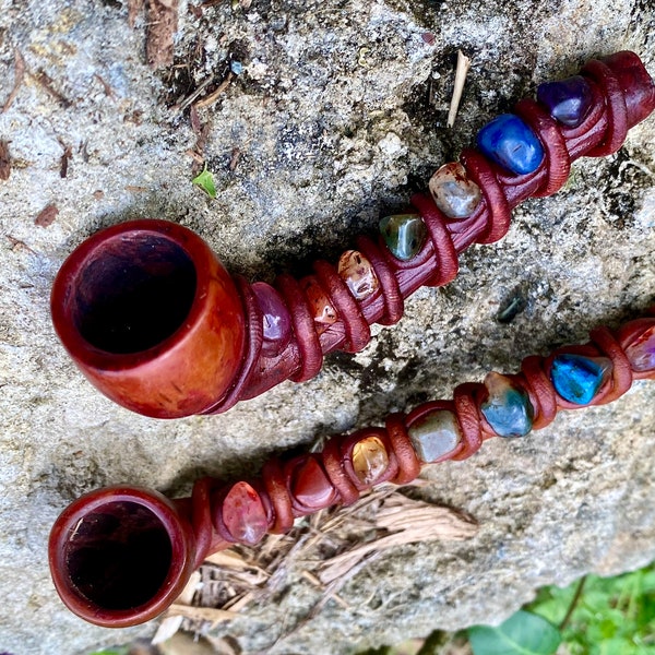 Chakra Pipe, Smoking hand pipe,handmade spiritual Pipe,Smokers Gift, Hippie gift