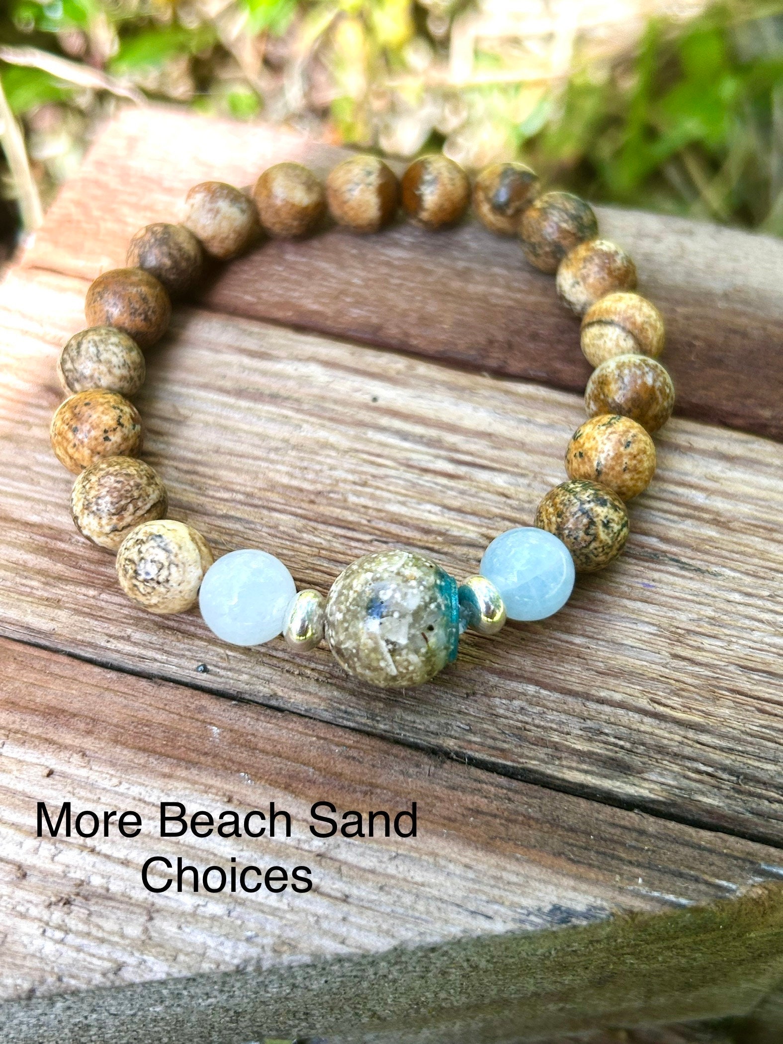 Beach Sand Bracelet Essential Oil gemstone Bracelet With Beach