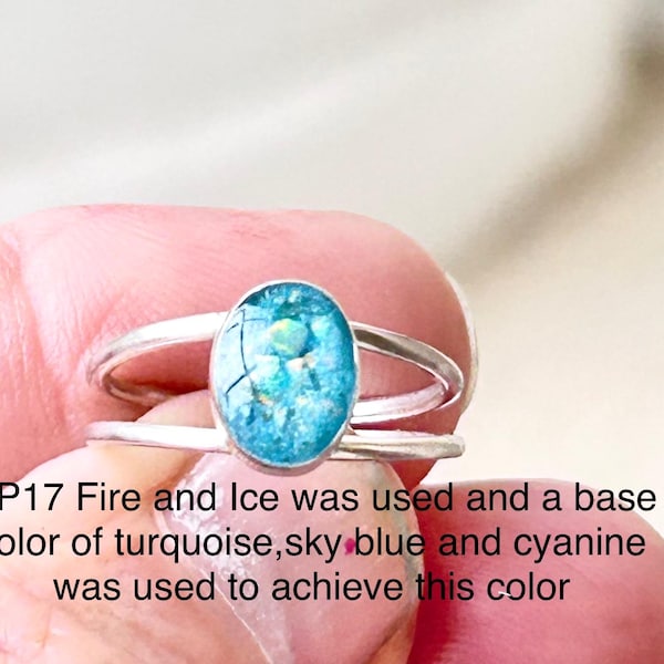 Oval Sterling Silver Cremation Ring, Ash and Opal Fusion Keepsake