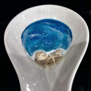 Ocean Spoon Rest, Florida Spoon Rest, Coastal Spoon Rest, Beach Lover Spoon Rest