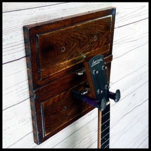Reclaimed Antique Rolltop Desk Wood Ukulele Hanger