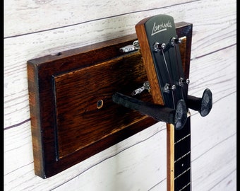 Reclaimed Antique Rolltop Desk Wood Ukulele Hanger