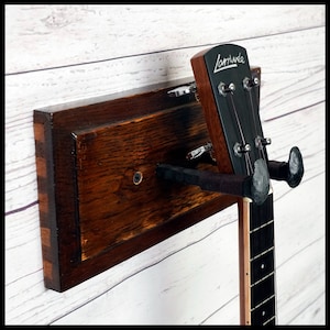 Reclaimed Antique Rolltop Desk Wood Ukulele Hanger