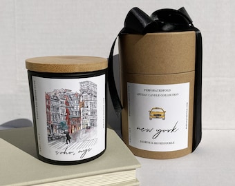 New York City Candle - New York City Gift, New York City Scented Candle, NYC Home Gift, NYC Street painting, Soho NYC art gift