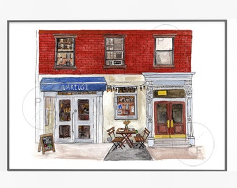 L'Artusi, West Village NYC print, NYC Restaurant print, New York City art, nyc art, lartusi nyc print, nyc wall art, west village print