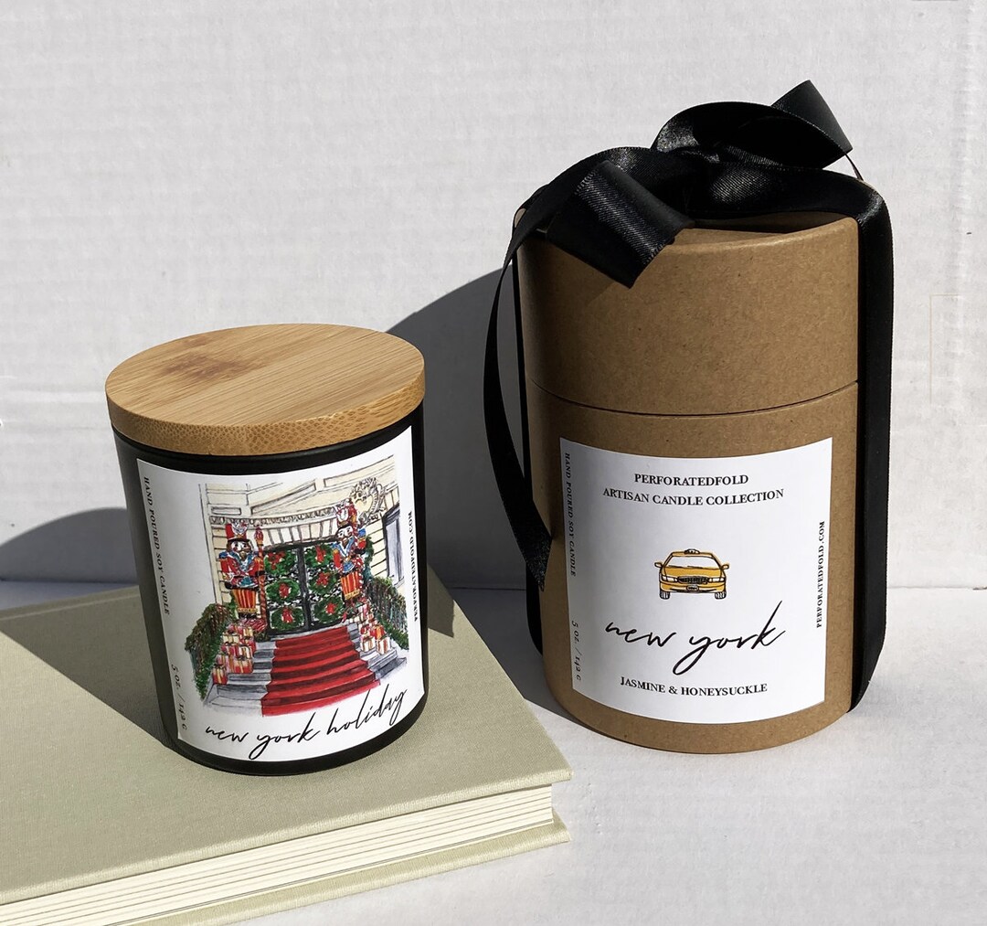 New York Holiday Candle New York City Gift New York City Etsy