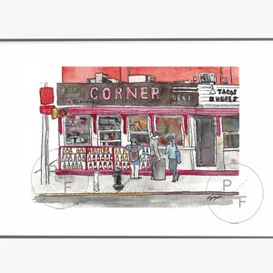 La Esquina, The Corner Deli, Soho NYC print, NYC neighborhoods, New York wall art, Manhattan New York City art