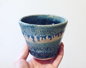 Tumbler - handmade pottery, stoneware ceramics, snack bowl, wheel thrown pottery, tumbler mug, home gift, dishware