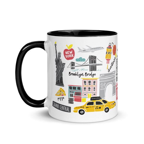 New York City Mug, NYC Mug, I Love NYC Mug, Nyc Gift, NYC Souvenir, Brooklyn Bridge Mug, I Love Nyc mug, Big Apple Mug, Nyc coffee mug