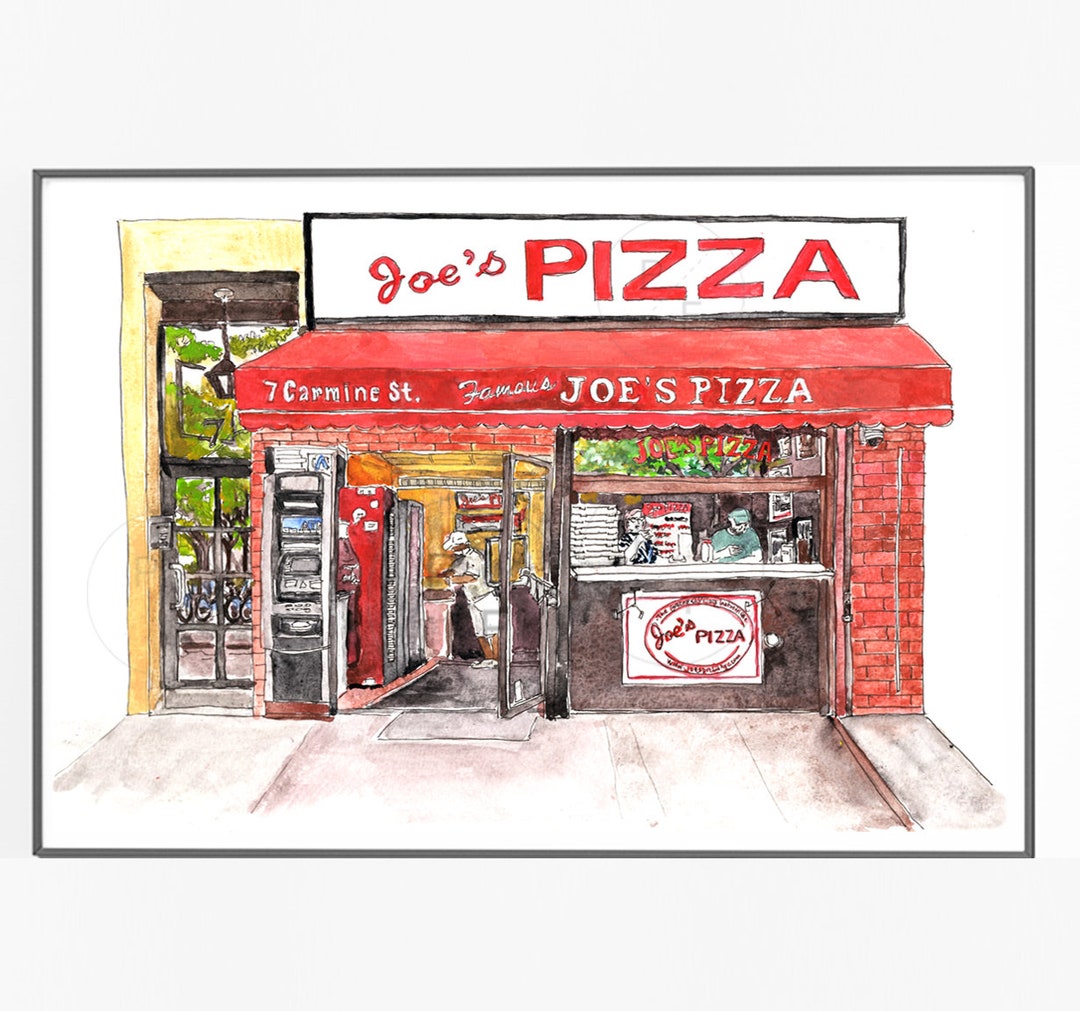 Joe's Pizza, Greenwich Village, NYC. Carmine St, Bleecker St.west