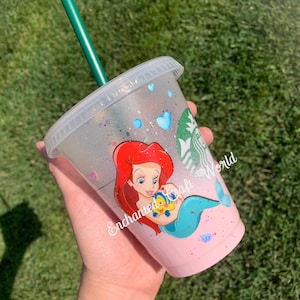 Disney, Dining, The Little Mermaid Ariel Tumbler Cup