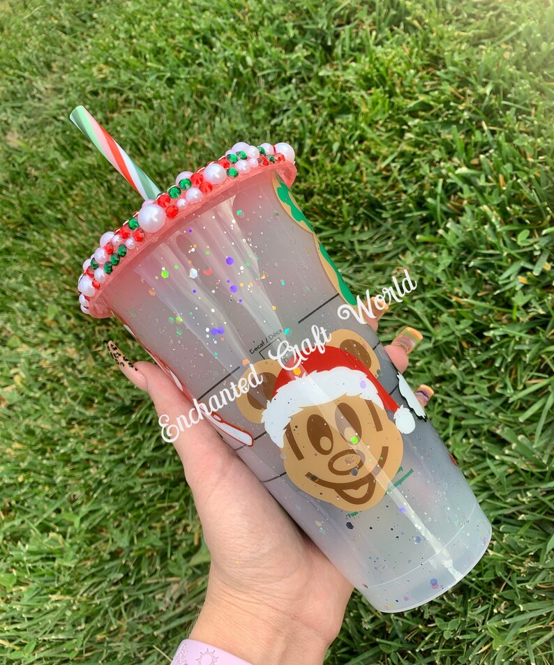 Disney Starbucks Christmas Tumbler Christmas Starbucks Etsy