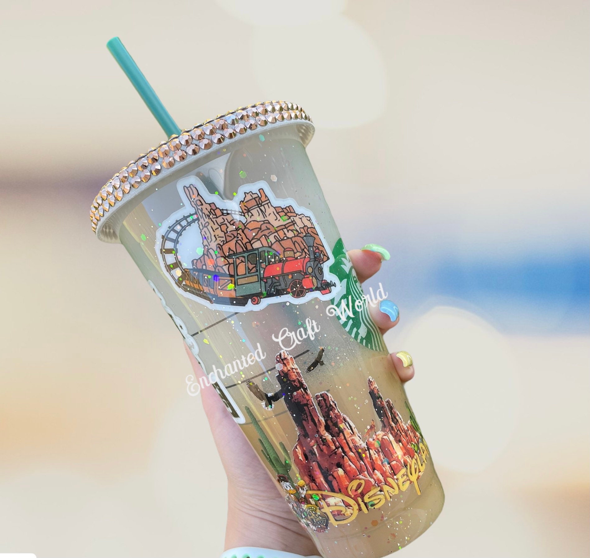 WDW - Starbucks Walt Disney World 50 Studded Tumbler Matte Black