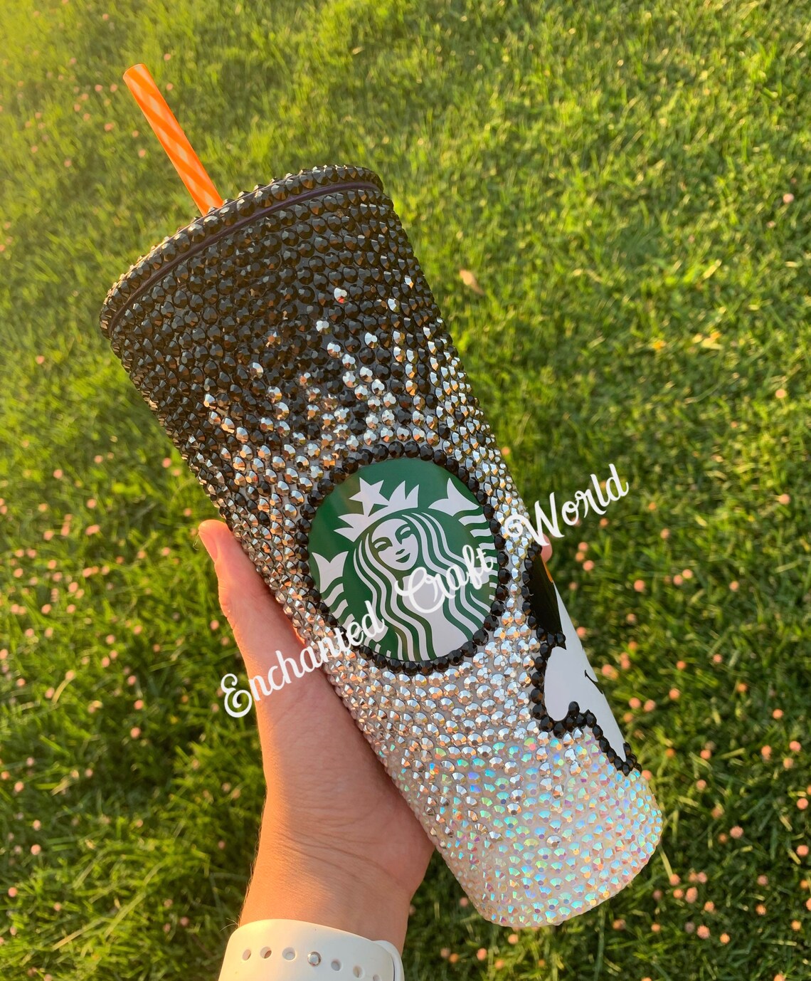 Disney Starbucks Halloween Bling Tumbler Bedazzled tumbler Etsy Nederland
