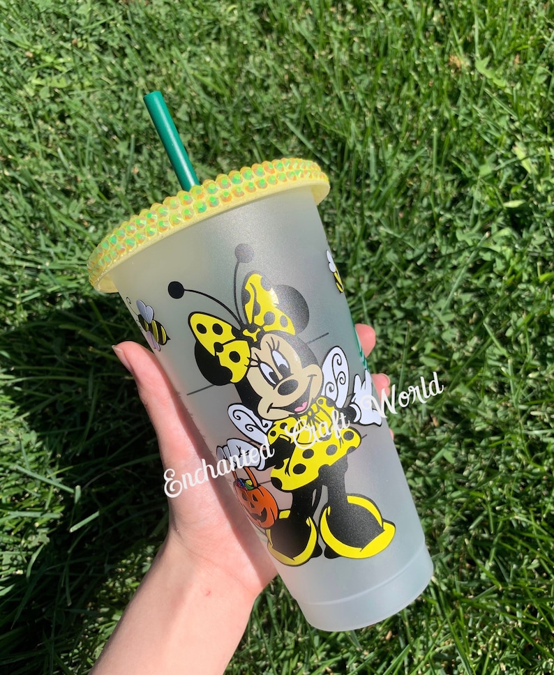 Halloween Starbucks bees Disney Halloween Starbucks Tumbler Minnie Mouse costume- Bubblebee Minnie