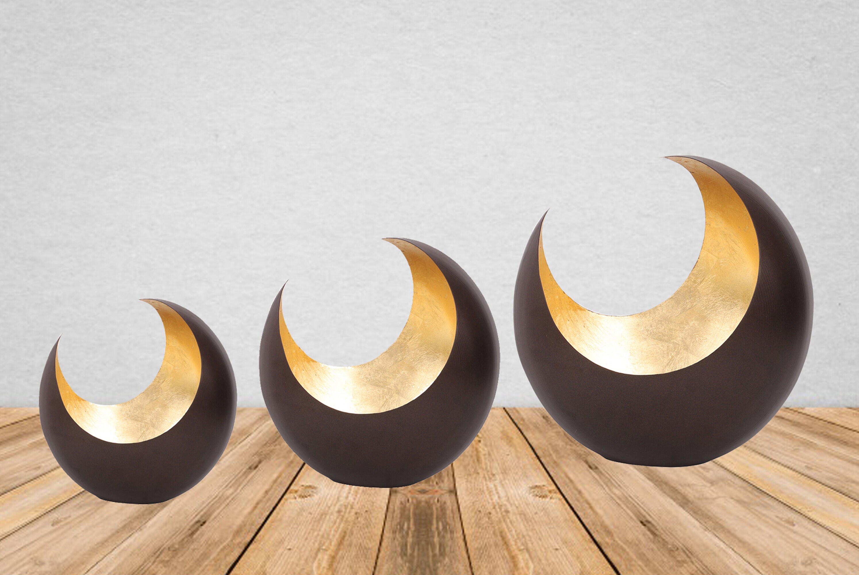 Crescent Moon gold candle holder diwali decoration Item Etsy
