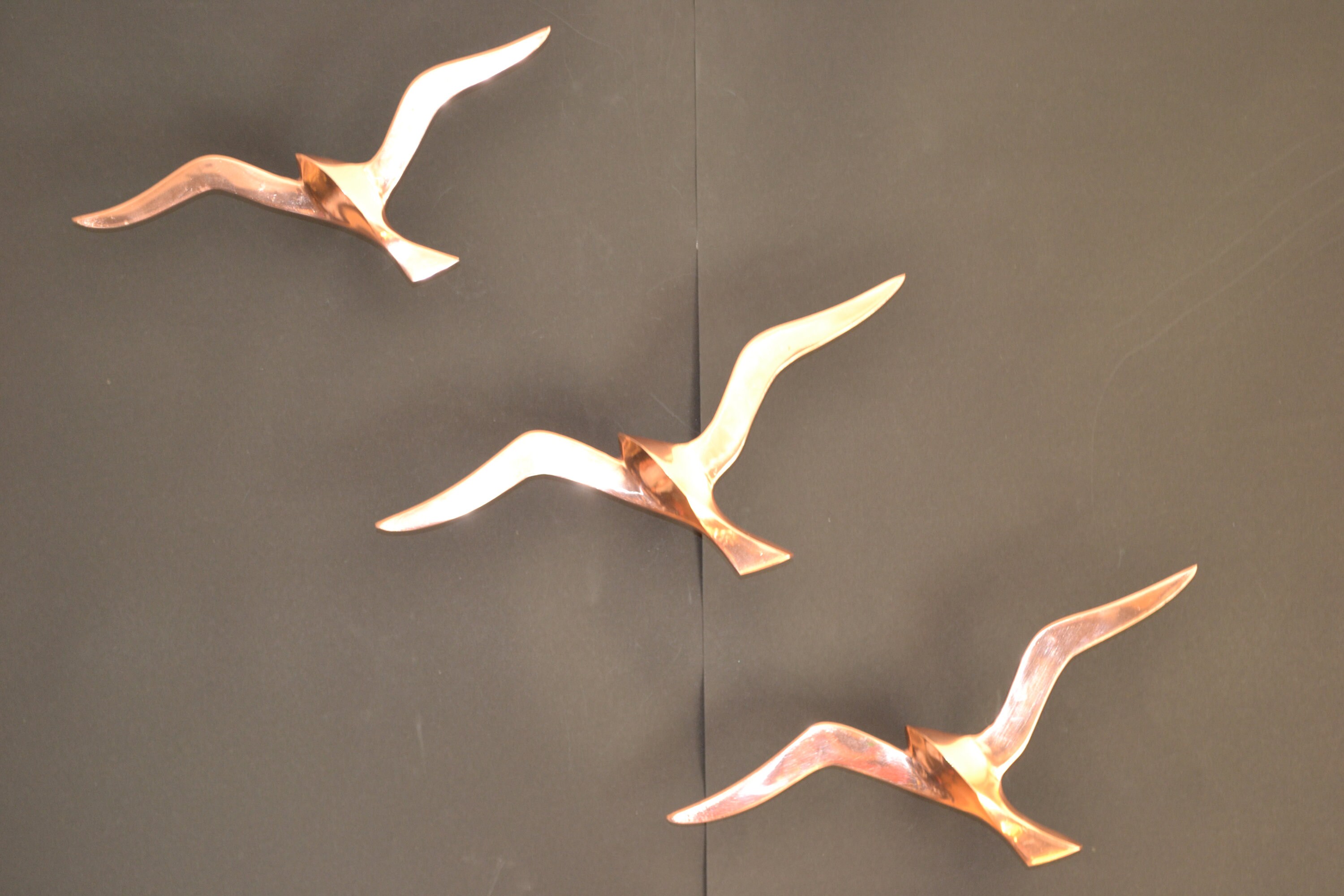 Vögel Metall Kunst 3 Stück Wand-Dekor | Etsy