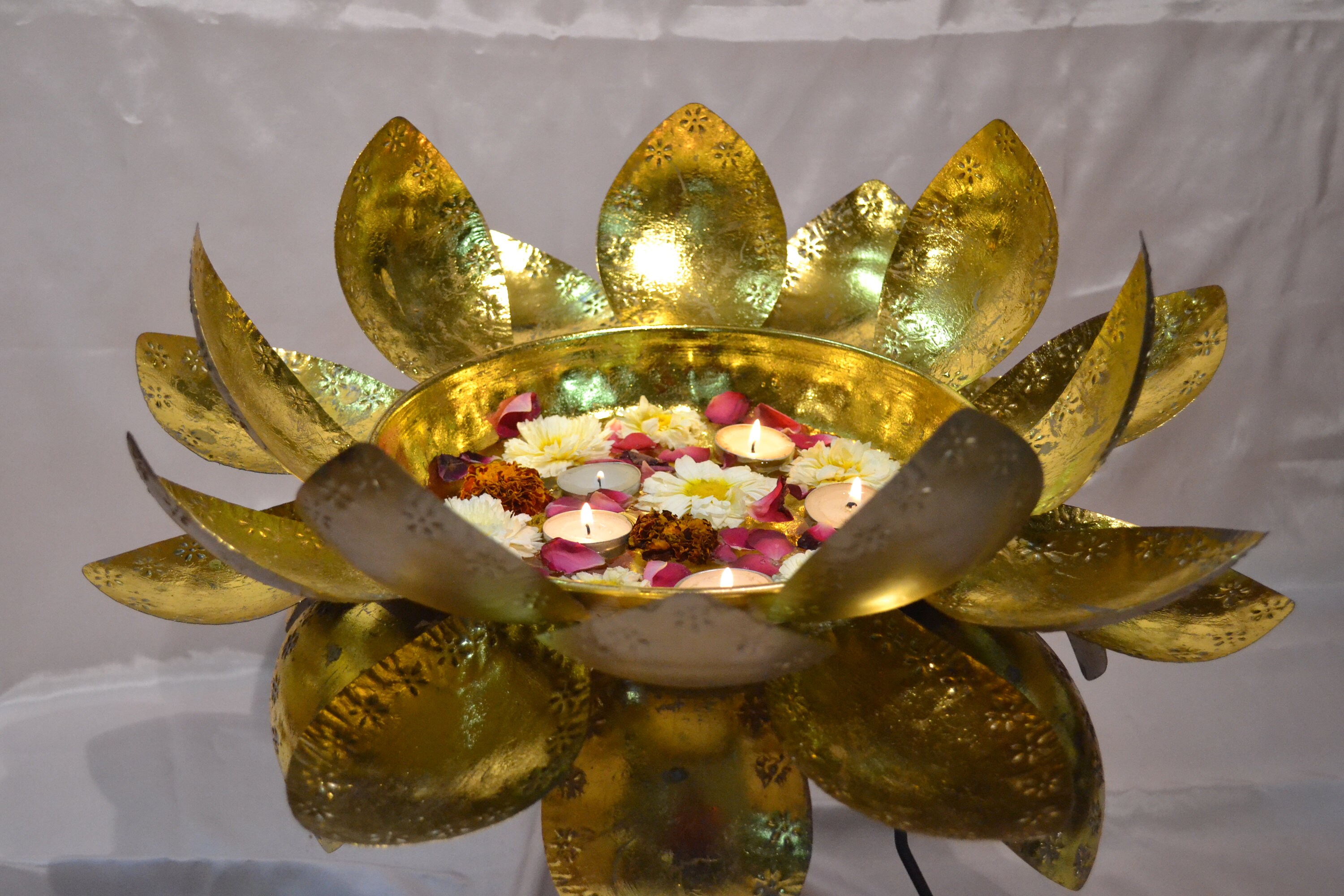 Lotus Flower Urli for Floating Candles Floating Candle Urli Etsy