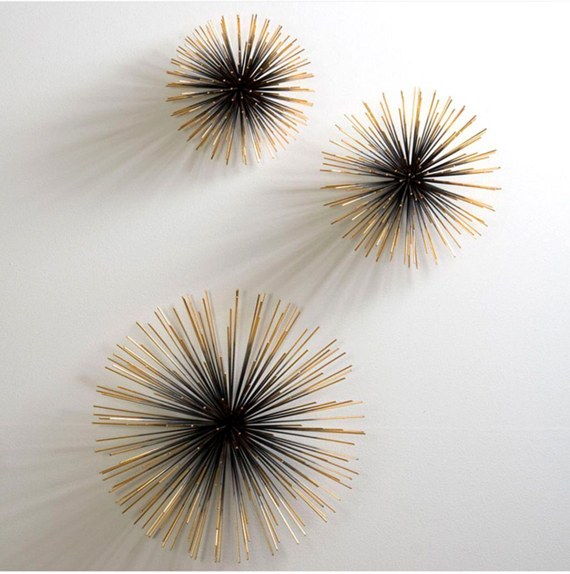 Gold Spike Design Wall Art Home Decor Wall Hanging Art for Etsy
