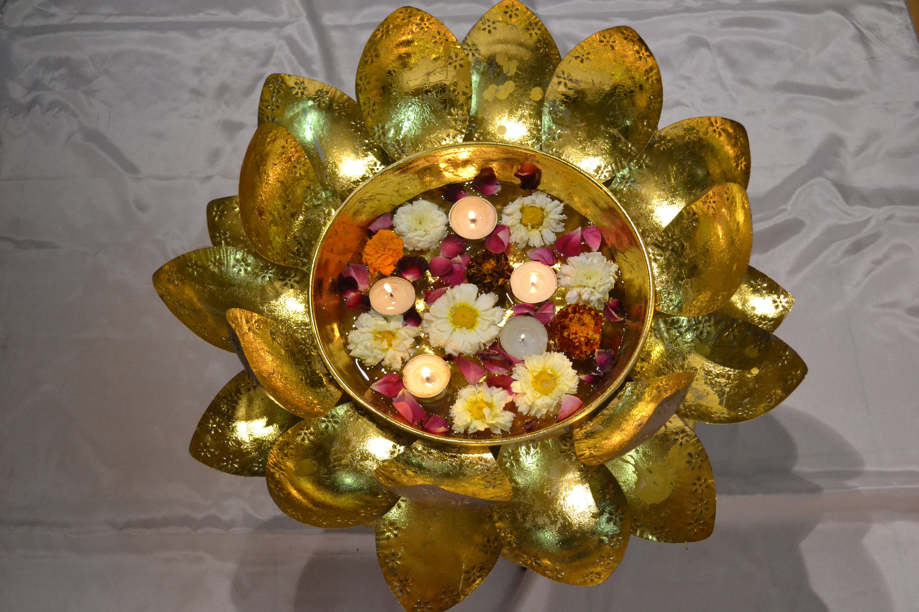 Lotus Flower Urli for Floating Candles Floating Candle Urli Etsy