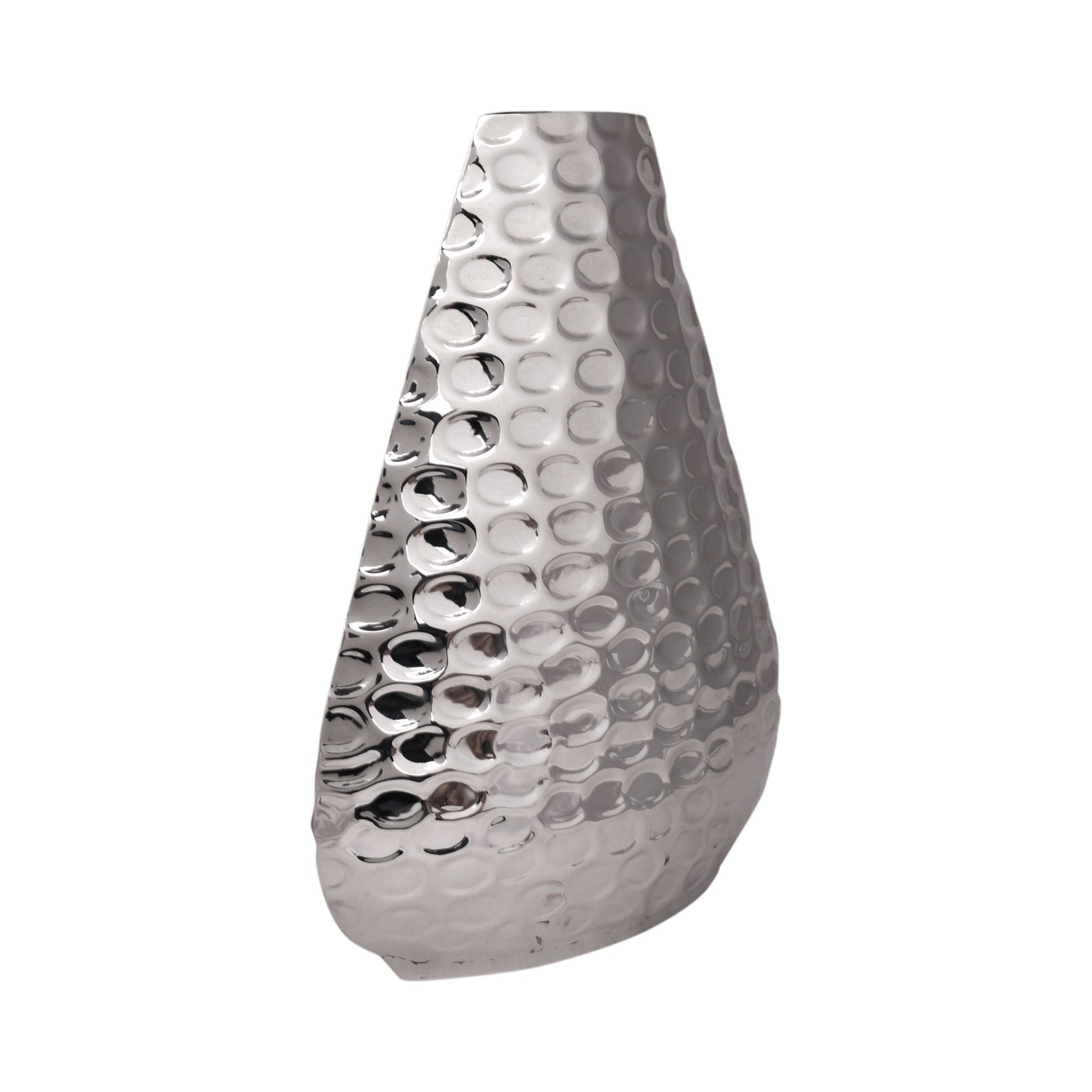 Hammered Design Stainless Steel Flower Vases Modern Room Etsy