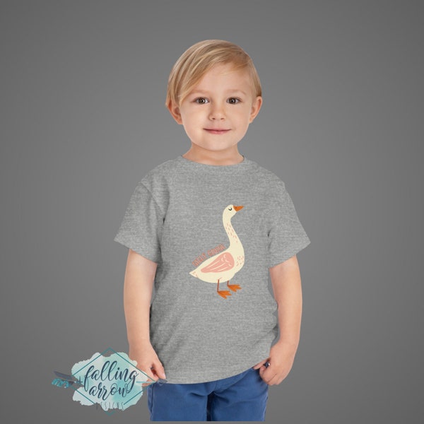 Funny Toddler Shirt, Silly Goose Tshirt, Boy Girl Gender Neutral Short Sleeve Tee Shirt Funny Kids Gift