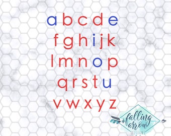 Montessori Alphabet SVG, PNG, Montessori Teacher Svg, Instant Download, Movable Alphabet, Silhouette Cut file, Cricut Cut File, ABC Svg