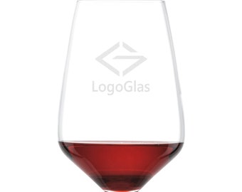 Gravure du logo en verre de vin rouge 30 / 60 / 150 pièces | 497ml Schott Gravure laser Verre à vin | Gobelet à vin rouge et gravure laser individuelle