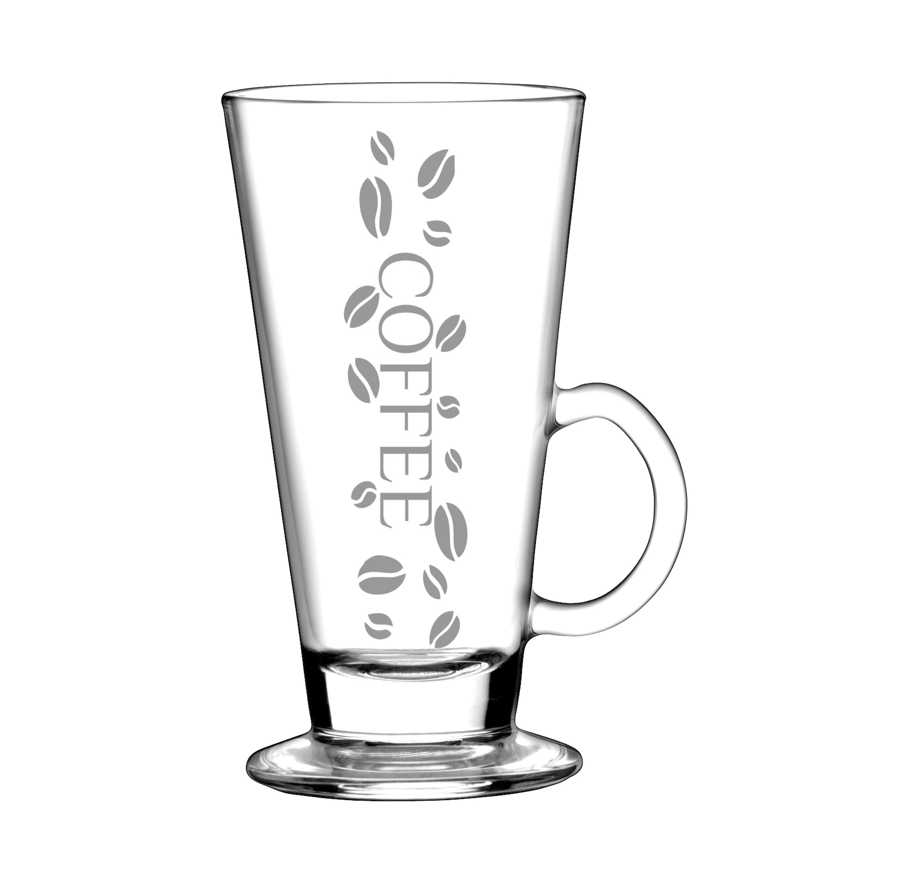 VASO CAFÉ con asa - Vaso para café de 265ml con grabado láser - taza de café - taza de café