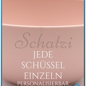 Personalisierte Bio-Polymer Schale 16cm Müslischüssel / Nachhaltig 100% Erdölfrei nachhaltig mit Namensgravur Gravur personalisiert Bild 10