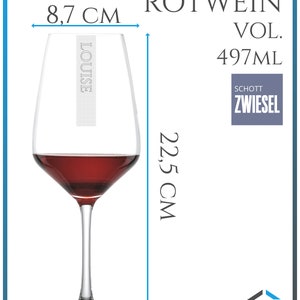 Rotweinglas Logo Gravur 30 / 60 / 150 Stück 497ml Schott Lasergravur Weinglas Rotweinkelch & Individuelle Lasergravur Bild 2