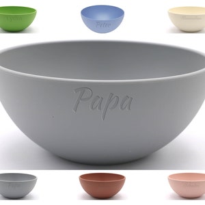 Personalized Bio-Polymer Bowl 16 cm Cereal Bowl / Sustainable (100% petroleum-free!) sustainable with name engraving personalized engraving