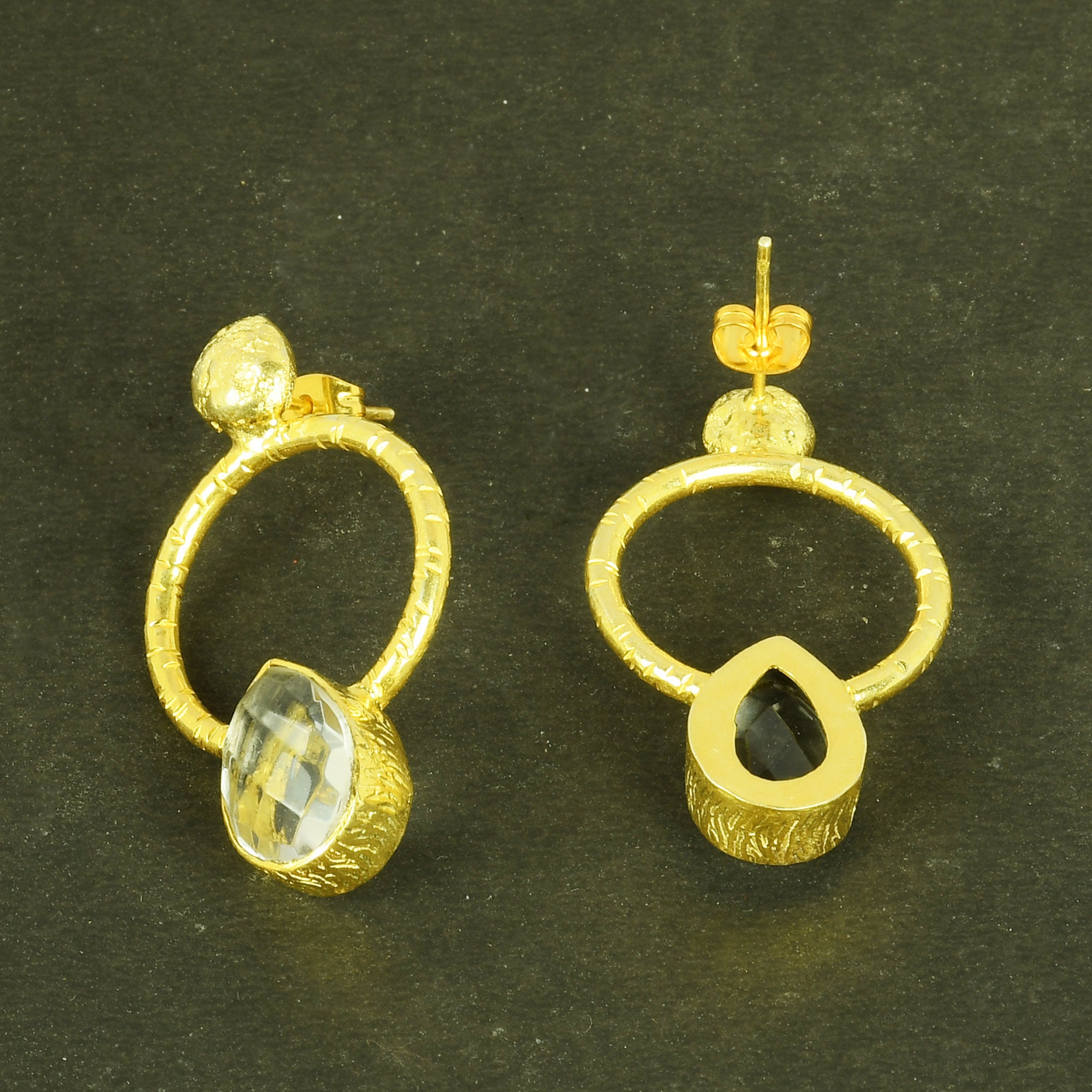 healing rock earrings